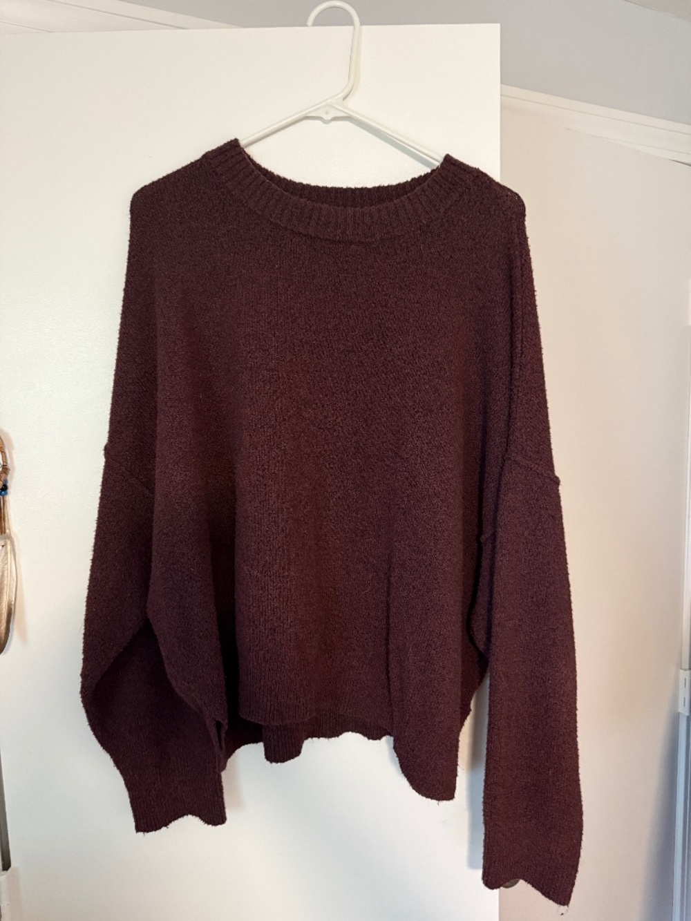 American Eagle Maroon Cozy Sweater - EUC